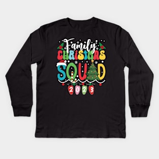 Family Christmas Squad 2023 Kids Long Sleeve T-Shirt